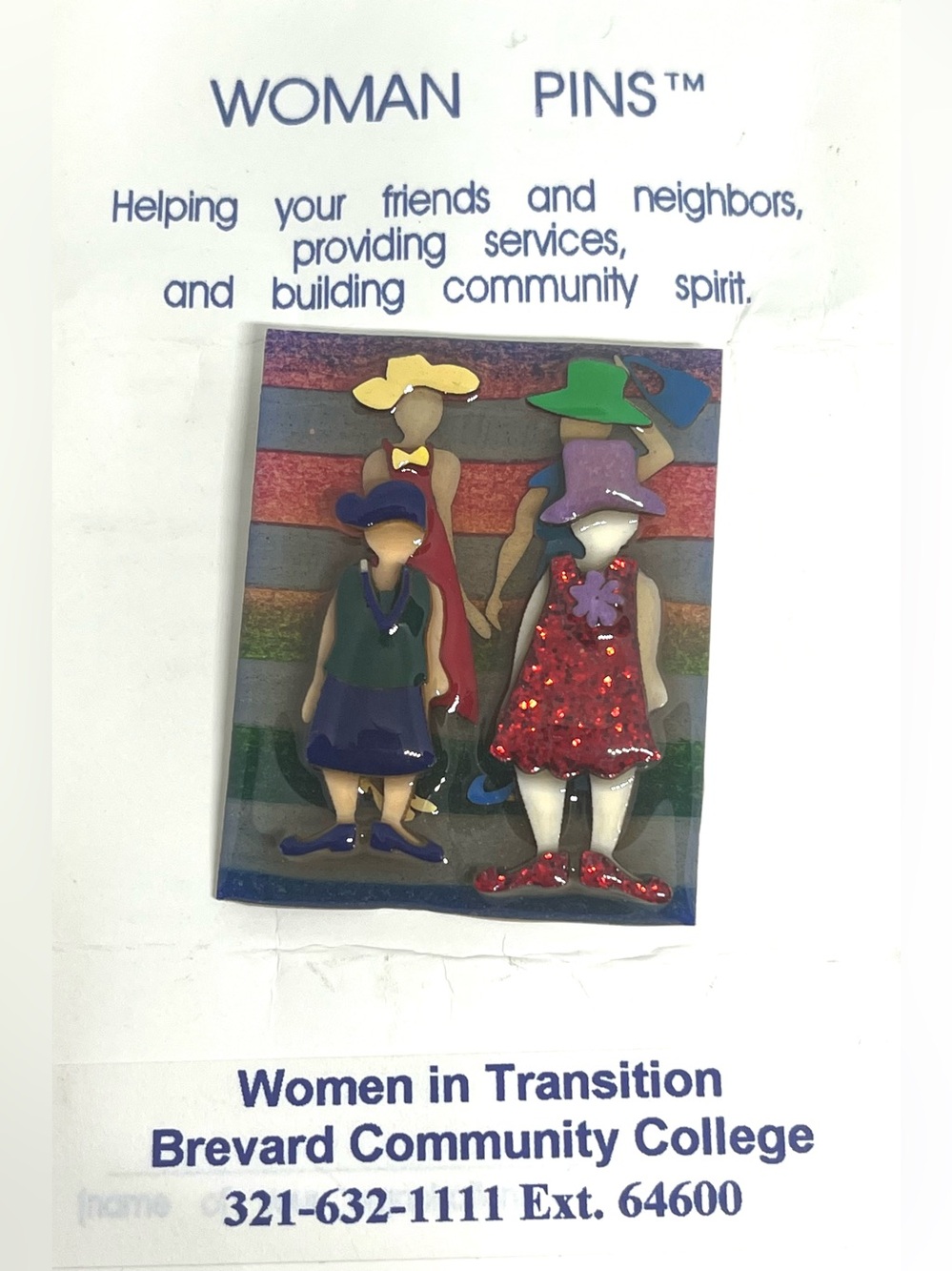 Lucinda Women in Transition Pin